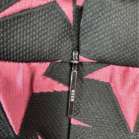 MSGM Star Jacquard Mini Skirt Black Pink Embroidered ASO Monster High Draculaura - Picture 13 of 16